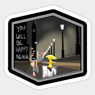 Happy Again Sticker